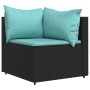 Garten-Ecksofas mit Kissen, 2 Stück, schwarzes synthetisches Rattan von vidaXL, Outdoor-Sofas - Ref: Foro24-319794, Preis: 17...