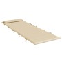 Cojín de tumbona de tela Oxford beige 180x60x3 cm de vidaXL, Cojines para sillas y sofás - Ref: Foro24-361855, Precio: 40,22 ...