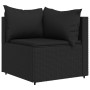 Garten-Ecksofa mit schwarzen synthetischen Rattankissen von vidaXL, Outdoor-Sofas - Ref: Foro24-319777, Preis: 53,11 €, Rabat...