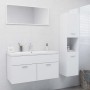 White engineered wood bathroom furniture set by vidaXL, Bathroom furniture - Ref: Foro24-3070973, Price: 135,48 €, Discount: %