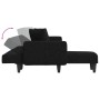 L-förmiges Schlafsofa aus schwarzem Stoff, 275 x 140 x 70 cm von vidaXL, Sofas - Ref: Foro24-3157234, Preis: 386,67 €, Rabatt: %