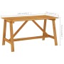 Garden dining table solid acacia wood 140x73x73.5cm by vidaXL, Garden tables - Ref: Foro24-312406, Price: 156,76 €, Discount: %