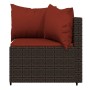 Garden corner sofas with cushions 2 units brown synthetic rattan by vidaXL, Outdoor sofas - Ref: Foro24-319822, Price: 150,99...