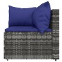 4-piece garden furniture set with gray synthetic rattan cushions by vidaXL, Outdoor sofas - Ref: Foro24-319845, Price: 294,59...