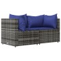 Garten-Ecksofas mit Kissen, 2 Stück, graues synthetisches Rattan von vidaXL, Outdoor-Sofas - Ref: Foro24-319842, Preis: 102,4...