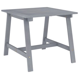 Garden dining table solid gray acacia wood 88x88x74 cm by vidaXL, Garden tables - Ref: Foro24-312410, Price: 91,61 €, Discoun...