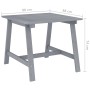 Garden dining table solid gray acacia wood 88x88x74 cm by vidaXL, Garden tables - Ref: Foro24-312410, Price: 91,61 €, Discoun...