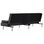 Sofá cama con portavasos cuero sintético negro de vidaXL, Sofás - Ref: Foro24-351926, Precio: 266,41 €, Descuento: %