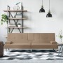 Schlafsofa aus Cappuccino-Kunstleder mit Getränkehalter von vidaXL, Sofas - Ref: Foro24-351929, Preis: 267,97 €, Rabatt: %