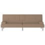 Sofá cama con portavasos cuero sintético color capuchino de vidaXL, Sofás - Ref: Foro24-351929, Precio: 267,97 €, Descuento: %