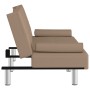 Cappuccino synthetic leather sofa bed with cup holder by vidaXL, Sofas - Ref: Foro24-351929, Price: 267,97 €, Discount: %