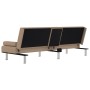 Sofá cama con portavasos cuero sintético color capuchino de vidaXL, Sofás - Ref: Foro24-351929, Precio: 267,97 €, Descuento: %