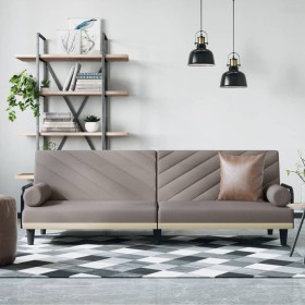 Schlafsofa mit Armlehnen aus taupegrauem Stoff von vidaXL, Sofas - Ref: Foro24-351936, Preis: 249,93 €, Rabatt: %