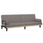 Sofá cama con reposabrazos tela gris taupe de vidaXL, Sofás - Ref: Foro24-351936, Precio: 249,61 €, Descuento: %