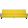 Sofá cama con reposabrazos tela amarillo claro de vidaXL, Sofás - Ref: Foro24-351935, Precio: 234,87 €, Descuento: %