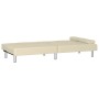 Sofá cama con portavasos cuero sintético color crema de vidaXL, Sofás - Ref: Foro24-351927, Precio: 268,99 €, Descuento: %