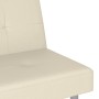 Cremefarbenes Schlafsofa aus Kunstleder mit Getränkehalter von vidaXL, Sofas - Ref: Foro24-351927, Preis: 268,28 €, Rabatt: %