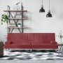 Sleeper sofa with cup holders in synthetic red wine leather. by vidaXL, Sofas - Ref: Foro24-351930, Price: 268,99 €, Discount: %