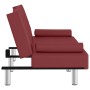 Sleeper sofa with cup holders in synthetic red wine leather. by vidaXL, Sofas - Ref: Foro24-351930, Price: 268,09 €, Discount: %