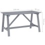 Garden dining table solid acacia wood 140x70x73.5 cm by vidaXL, Garden tables - Ref: Foro24-312411, Price: 148,48 €, Discount: %