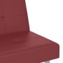 Sleeper sofa with cup holders in synthetic red wine leather. by vidaXL, Sofas - Ref: Foro24-351930, Price: 268,09 €, Discount: %