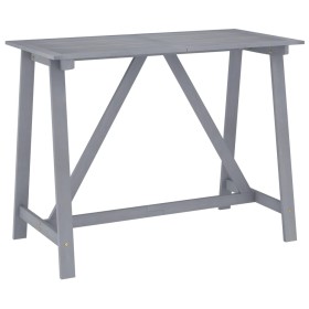 High garden table solid gray acacia wood 140x70x104 cm by vidaXL, Garden tables - Ref: Foro24-312414, Price: 172,99 €, Discou...