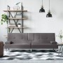 Graues Schlafsofa aus Kunstleder mit Getränkehalter von vidaXL, Sofas - Ref: Foro24-351928, Preis: 263,55 €, Rabatt: %