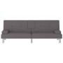 Sofá cama con portavasos cuero sintético gris de vidaXL, Sofás - Ref: Foro24-351928, Precio: 263,55 €, Descuento: %