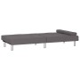 Sofá cama con portavasos cuero sintético gris de vidaXL, Sofás - Ref: Foro24-351928, Precio: 263,55 €, Descuento: %