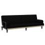 Sofá cama con reposabrazos tela negro de vidaXL, Sofás - Ref: Foro24-351933, Precio: 237,99 €, Descuento: %