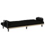 Sofá cama con reposabrazos tela negro de vidaXL, Sofás - Ref: Foro24-351933, Precio: 237,99 €, Descuento: %