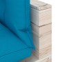 Pallet garden corner sofa with pine wood cushions by vidaXL, Outdoor sofas - Ref: Foro24-3066060, Price: 106,60 €, Discount: %