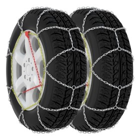 Snow chains for car wheels 2 units 9 mm KN90 by vidaXL, Motor Vehicle Tire Accessories - Ref: Foro24-210602, Price: 31,99 €, ...