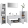 White engineered wood bathroom furniture set by vidaXL, Bathroom furniture - Ref: Foro24-3070928, Price: 173,31 €, Discount: %