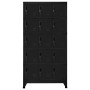 Black steel locker 90x40x180 cm by vidaXL, Lockers and storage cabinets - Ref: Foro24-339822, Price: 466,70 €, Discount: %