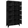 Black steel locker 90x40x180 cm by vidaXL, Lockers and storage cabinets - Ref: Foro24-339822, Price: 466,70 €, Discount: %