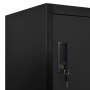 Black steel locker 90x40x180 cm by vidaXL, Lockers and storage cabinets - Ref: Foro24-339822, Price: 466,70 €, Discount: %