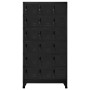 Taquilla de acero negro 90x40x180 cm de vidaXL, Taquillas y armarios de almacenamiento - Ref: Foro24-339830, Precio: 360,63 €...