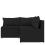 3-teiliges Gartenmöbel-Set und schwarze synthetische Rattankissen von vidaXL, Outdoor-Sofas - Ref: Foro24-319780, Preis: 220,...