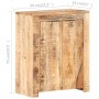 Aparador de madera de mango rugosa 59x33x75 cm de vidaXL, Aparadores - Ref: Foro24-320212, Precio: 223,81 €, Descuento: %