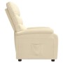 Sillón reclinable de tela crema de vidaXL, Sillones - Ref: Foro24-321225, Precio: 174,75 €, Descuento: %