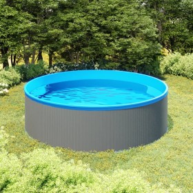 Gray splash pool 350x90 cm by vidaXL, Swimming pools - Ref: Foro24-92808, Price: 411,57 €, Discount: %