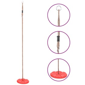 Red plate swing 200 cm by vidaXL, Swings and seesaws - Ref: Foro24-93147, Price: 22,89 €, Discount: %