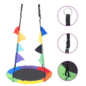 Rainbow swing with pennants 100 cm by vidaXL, Swings and seesaws - Ref: Foro24-93144, Price: 71,58 €, Discount: %