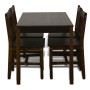 Mesa de comedor y 4 sillas madera marrón de vidaXL, muebles para cocinas y comedores - Ref: Foro24-241221, Precio: 258,65 €, ...