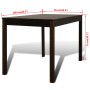 Mesa de comedor y 4 sillas madera marrón de vidaXL, muebles para cocinas y comedores - Ref: Foro24-241221, Precio: 258,65 €, ...