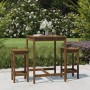 Garden table and high stools 3 pieces honey brown pine wood by vidaXL, Garden sets - Ref: Foro24-3154728, Price: 162,22 €, Di...