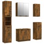 Bathroom furniture set, 5 pieces, smoked oak plywood. by vidaXL, Bathroom furniture - Ref: Foro24-3115857, Price: 297,03 €, D...