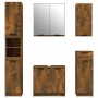 Bathroom furniture set, 5 pieces, smoked oak plywood. by vidaXL, Bathroom furniture - Ref: Foro24-3115857, Price: 297,03 €, D...