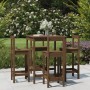 Hoher Gartentisch und Hocker 5 Stück honigbraunes Kiefernholz von vidaXL, Gartensets - Ref: Foro24-3154743, Preis: 251,23 €, ...